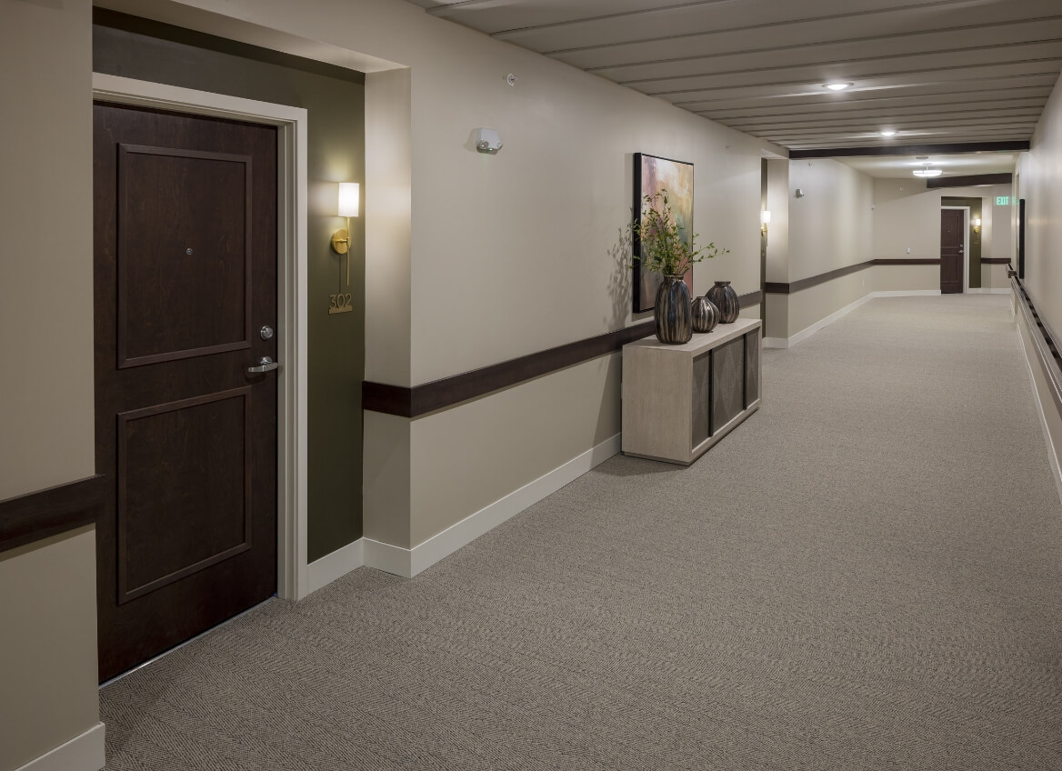 Hallway view of Independent Living area