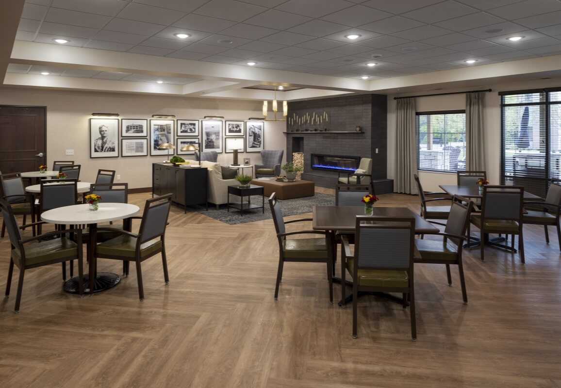 Sophia’s café and lounge area