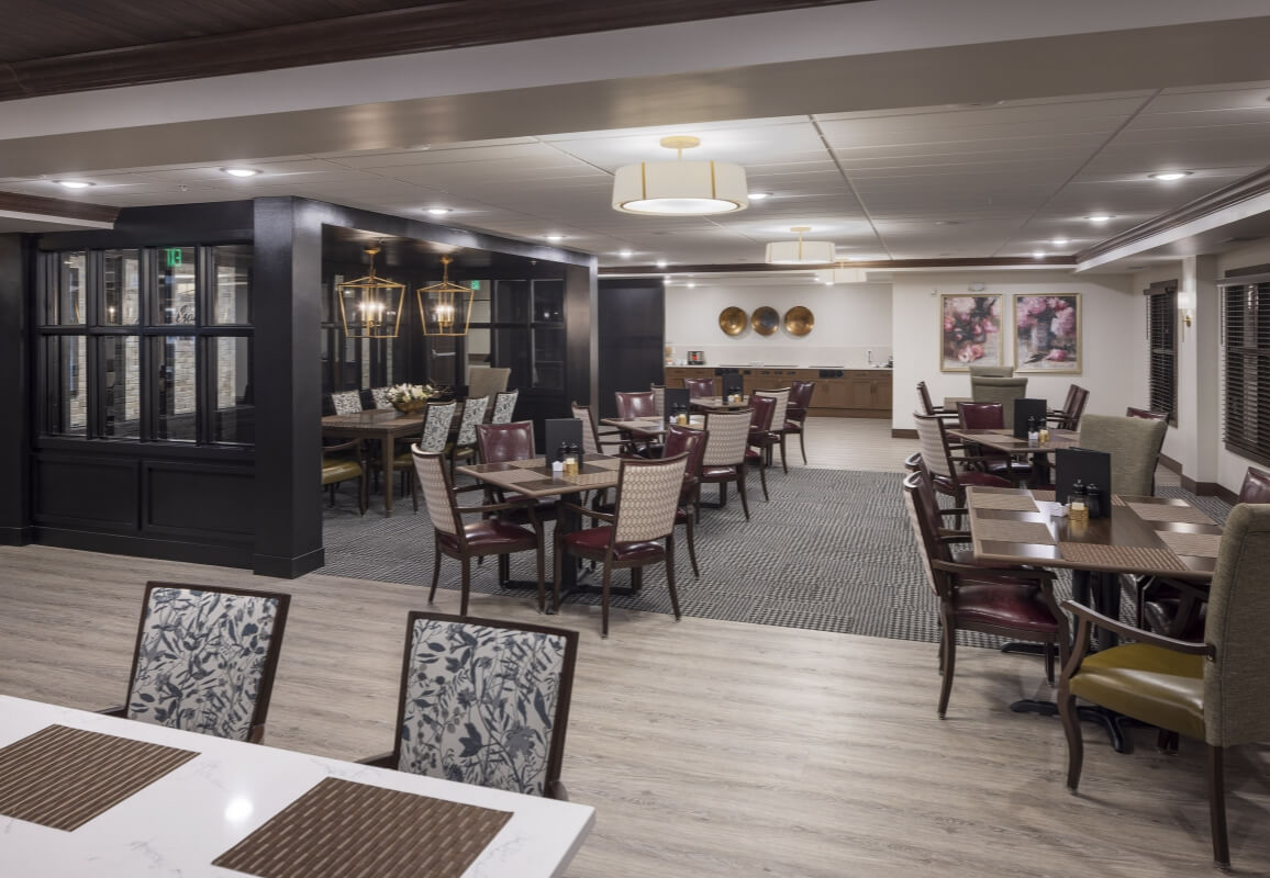 Wally’s restaurant with modern seating