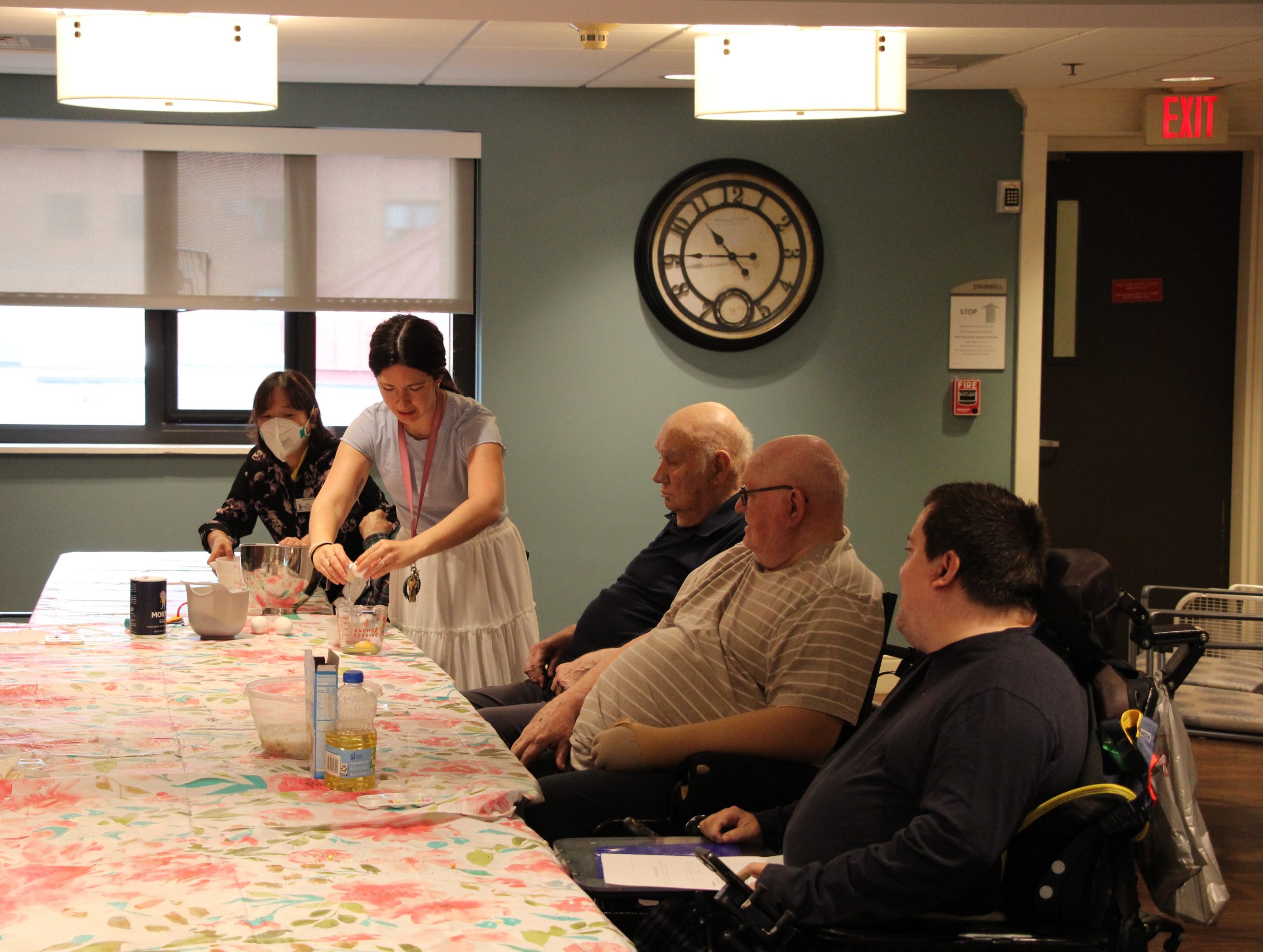 Residents Bake and then Decorate Cupcakes in the care center