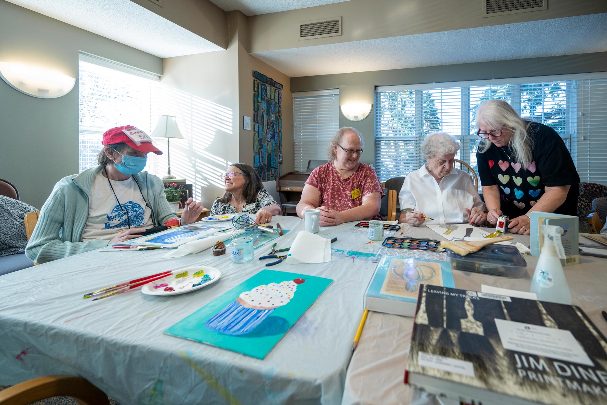 The Heritage at Lyngblomsten Residents Attend Heart with Heart Where They Create a Wide Variety of Different Art